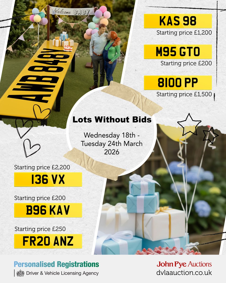 DVLA Personalised Registrations tweet media