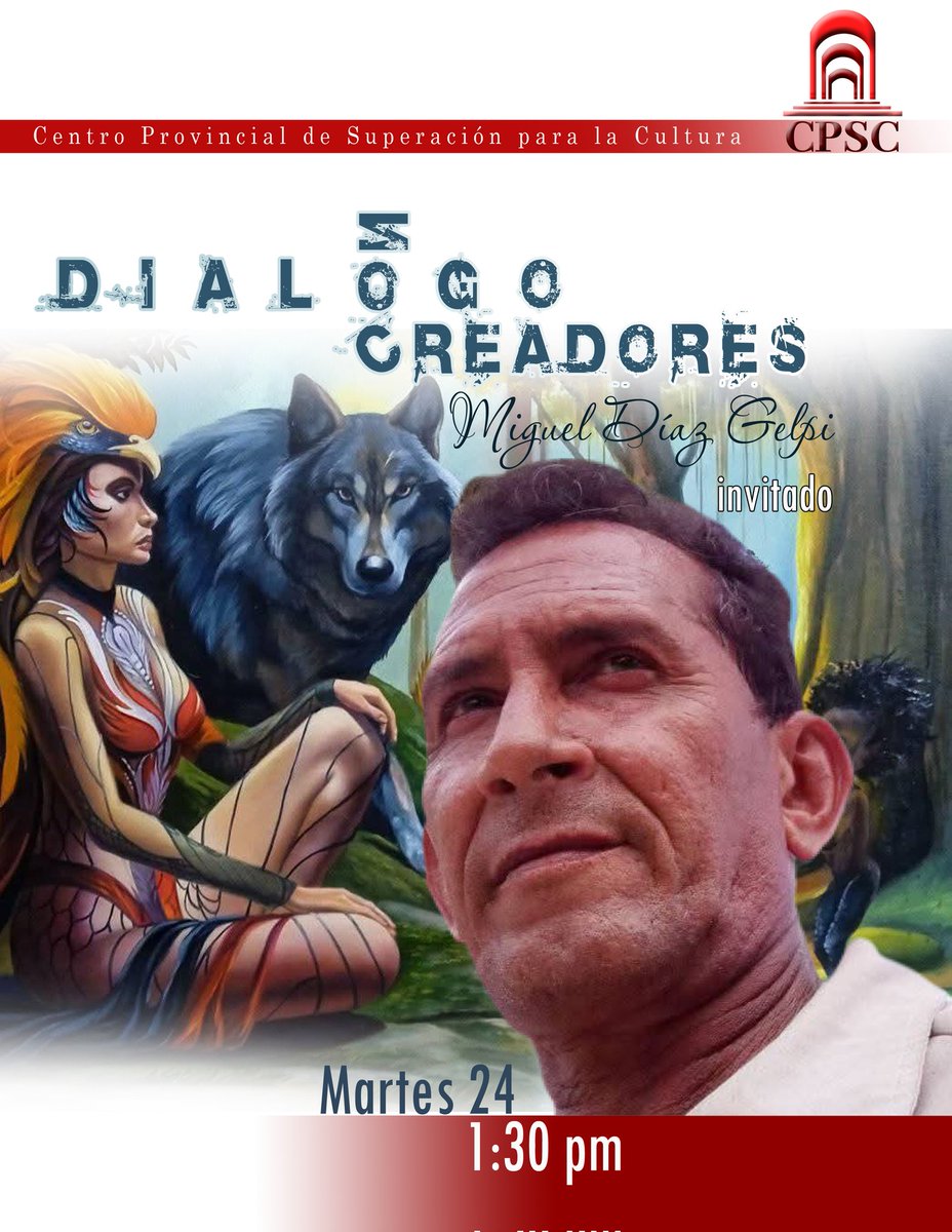 HolguinCpsc's tweet photo. DIÁLOGO CON CREADORES
Este martes 24 de marzo a la 1:30 p.m., el Centro Provincial de Superación para la Cultura abre sus puertas a un nuevo encuentro imprescindible con el arte contemporáneo. https://t.co/YTz7lNTKa8