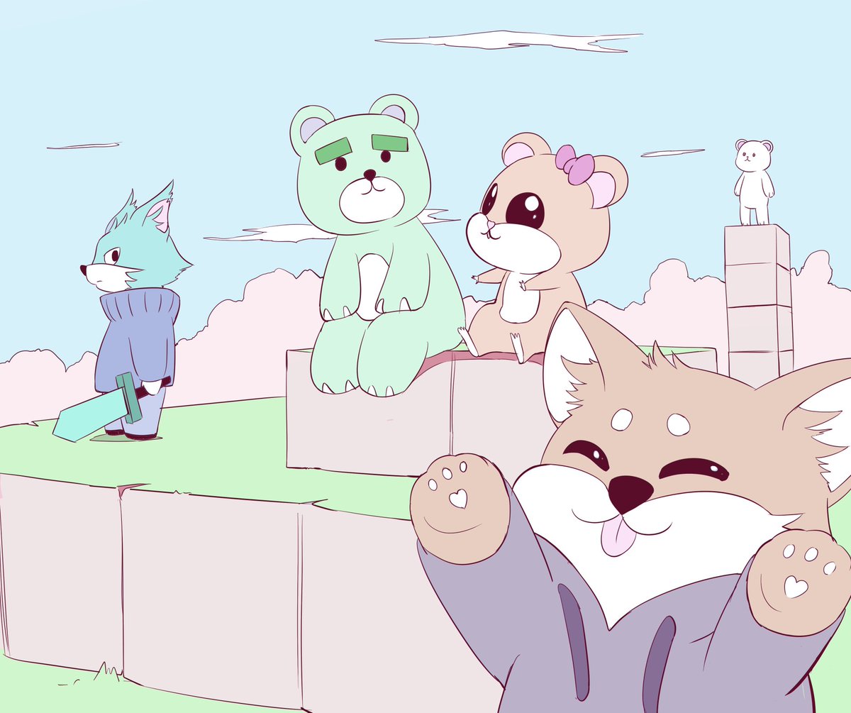 KongKong joins Pressea x Nexe x HaiperExe x Cucurucho in the cute animal club.
#qsmp2 #qsmp2fanart