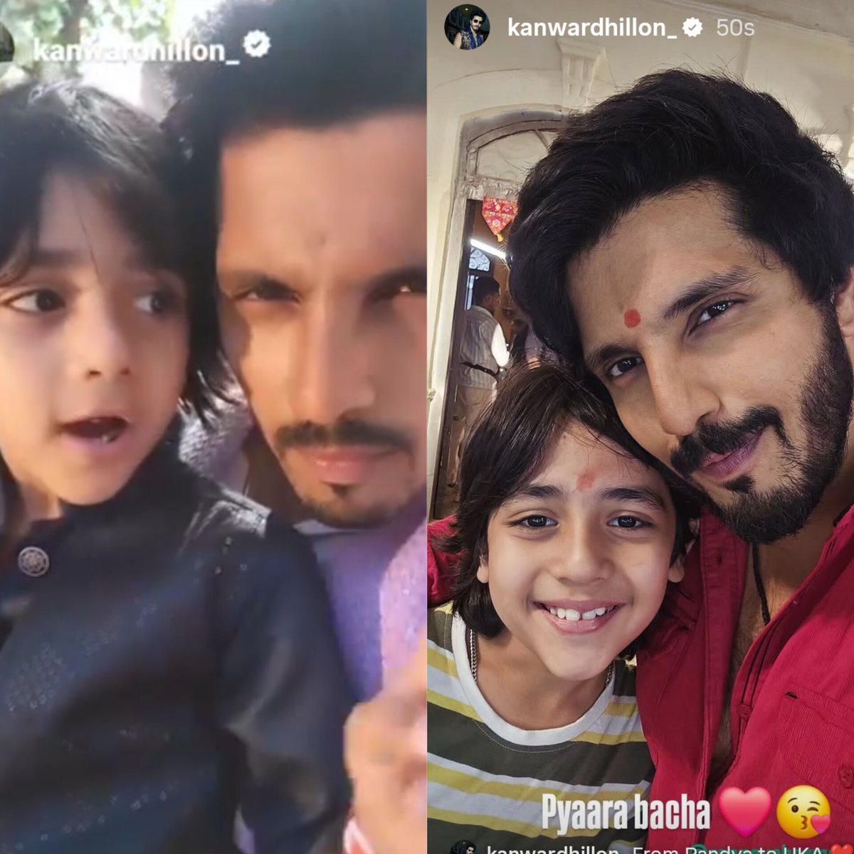 Cutest 💕🥰 
Kanwar ❤️ Raanav

#Pandyastore  #UdnekiAasha #KanwarDhillon