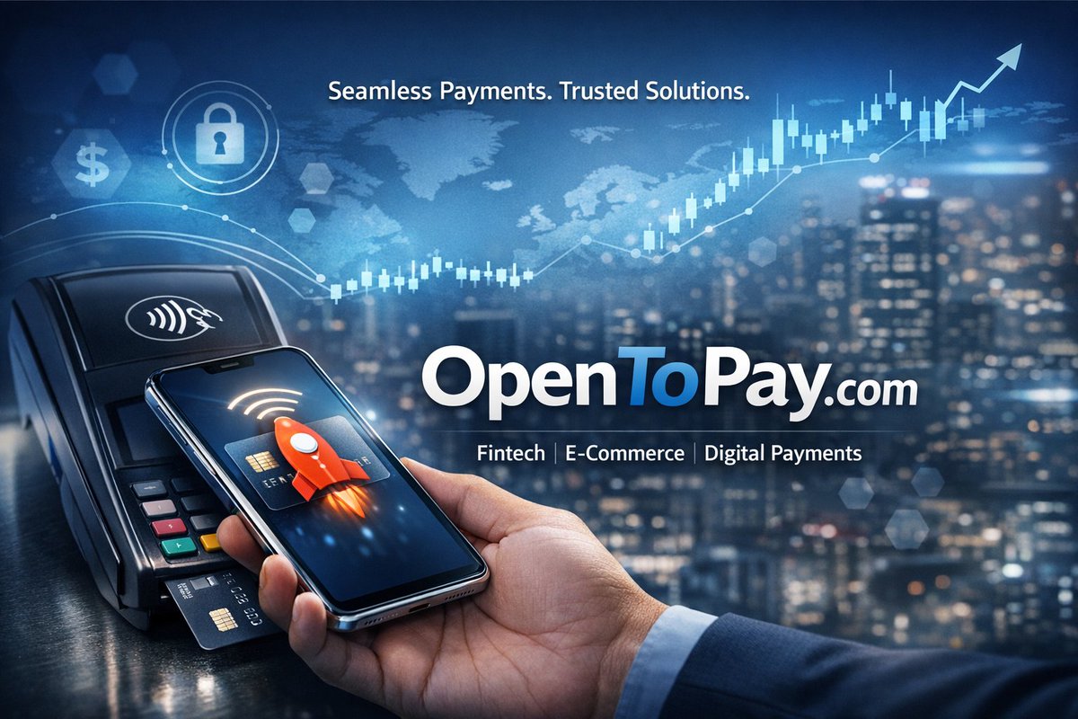lootffii's tweet image. 💳 Seamless. Secure. Scalable.  
OpenToPay․com is the perfect domain for your next fintech, payment gateway, or e-commerce solution.  
Short. Memorable. Built for trust.  

#DomainForSale #Fintech #Payments #Ecommerce #StartupNames #OpenToPay #Branding #DigitalPayments