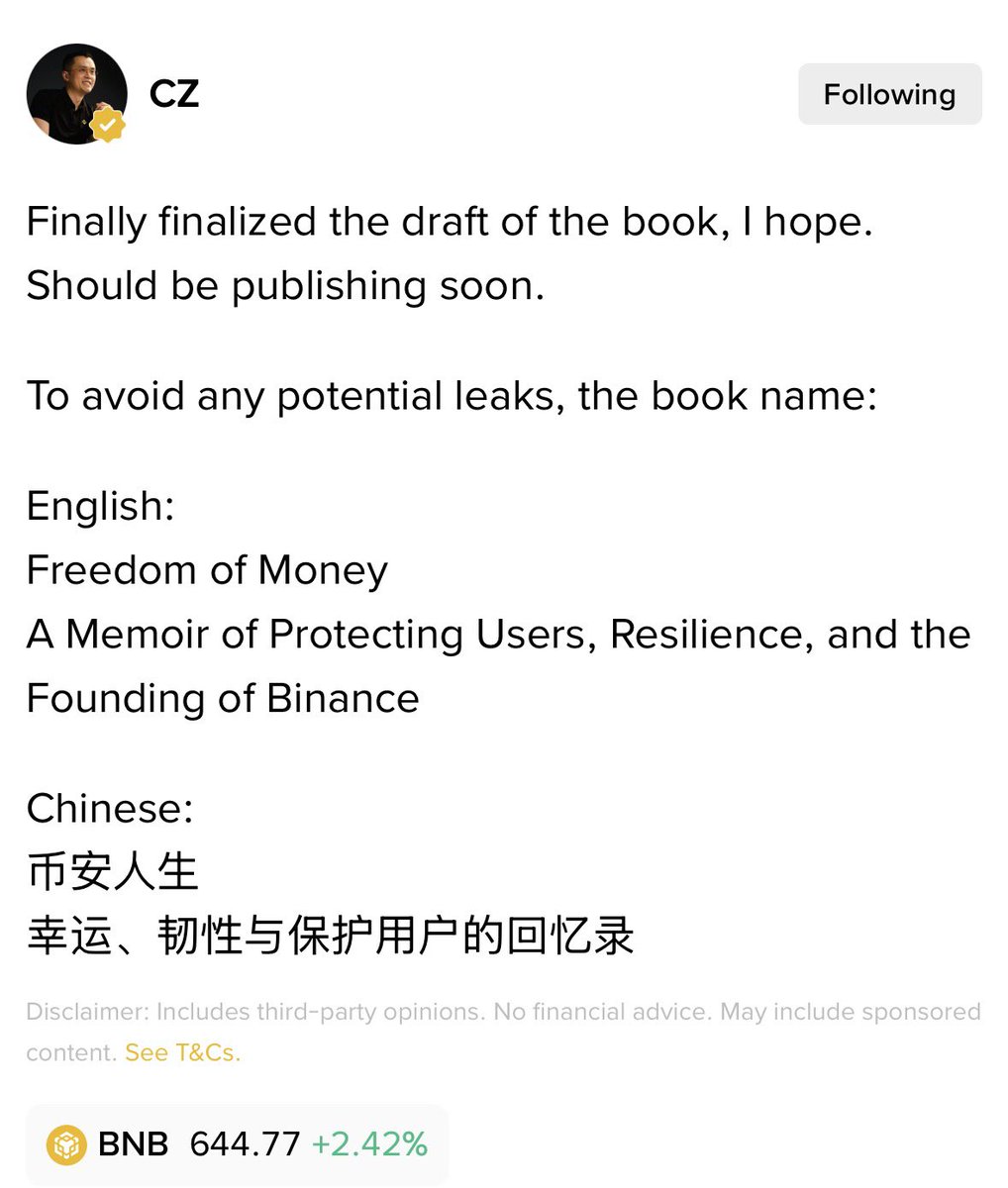 Sky 🔶 BNB tweet media