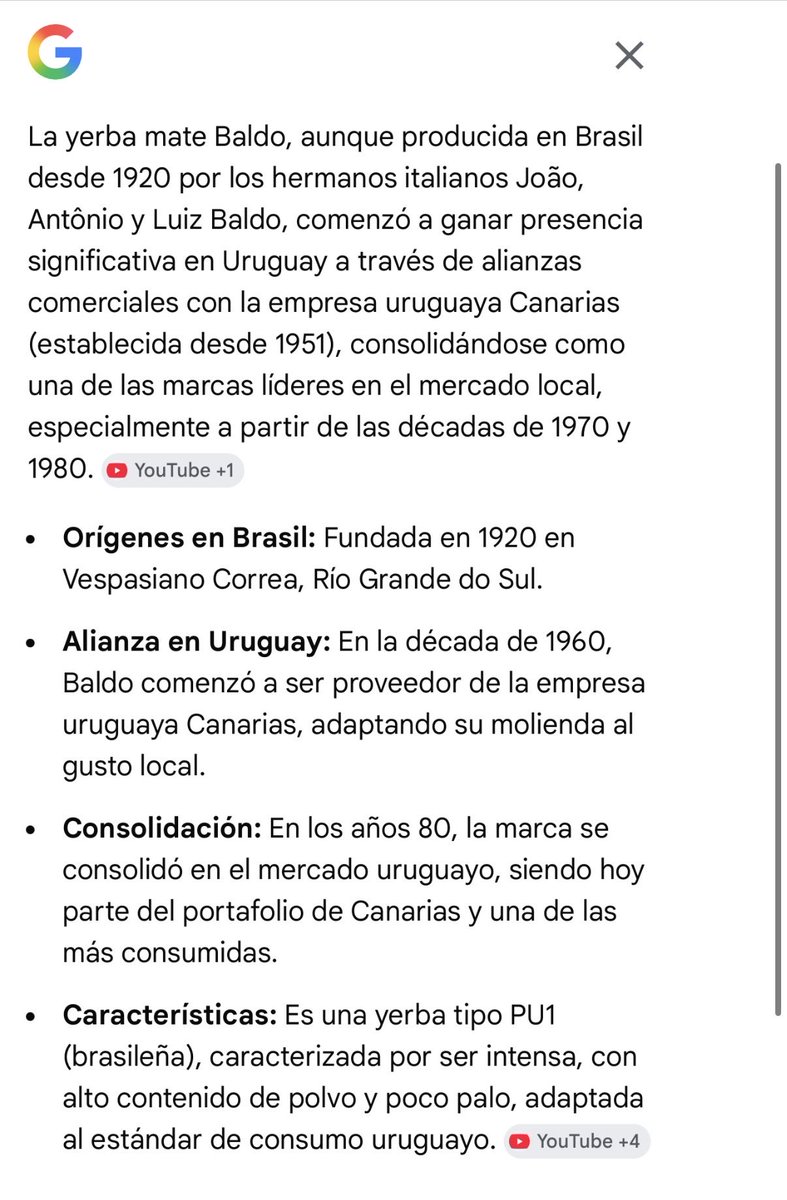 Ger_11_'s tweet photo. @JooaB5 @amanghini No des cringe. La materia prima es Brasilera pero la molienda y el estilo de la yerba es para mercado Uruguayo e importado por Canarias. Es la que se toma acá hace más de 60 años y que recién vienen a descubrir ustedes ahora https://t.co/7PRhRPzjcy