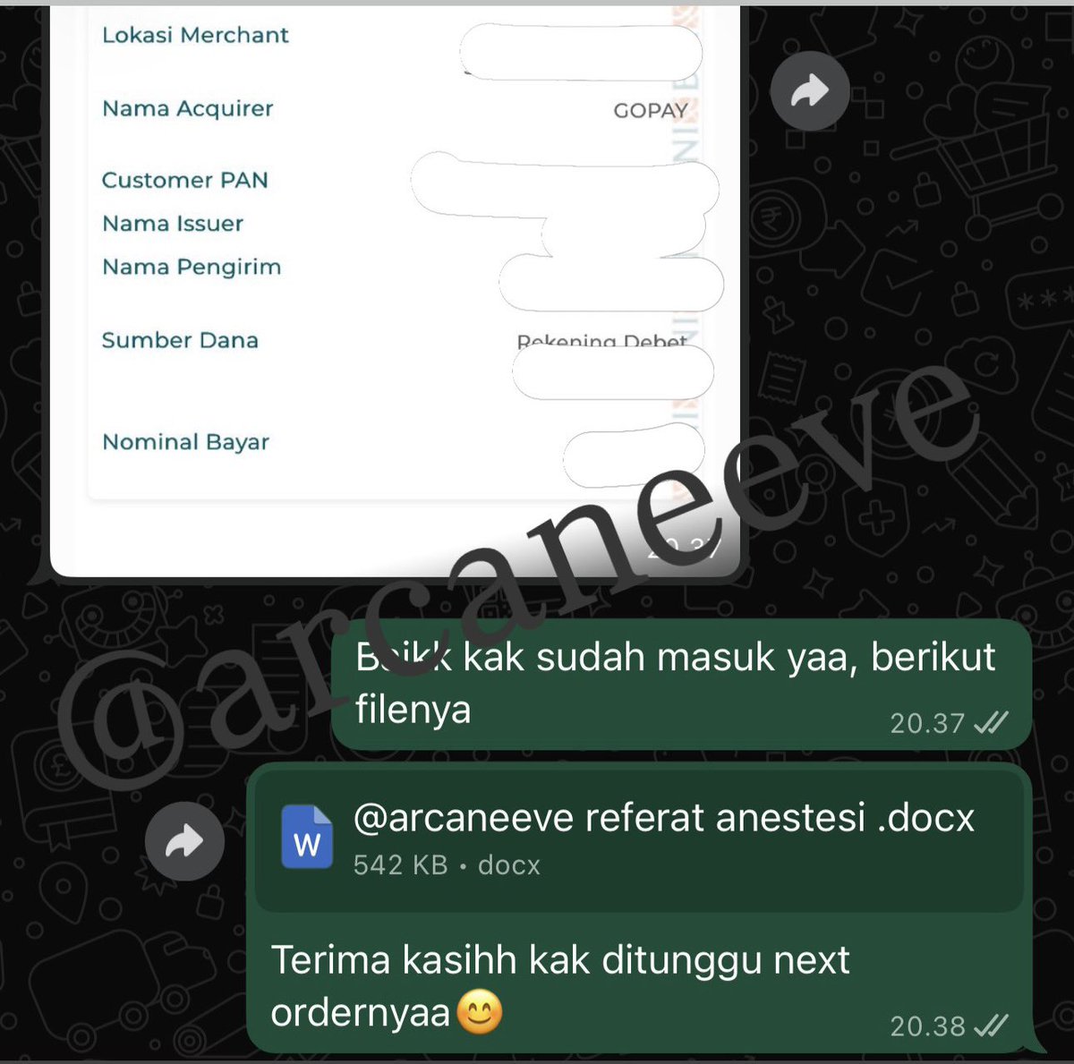 cane ˚ ༘ ପ - joki tugas fk (WA only) tweet media