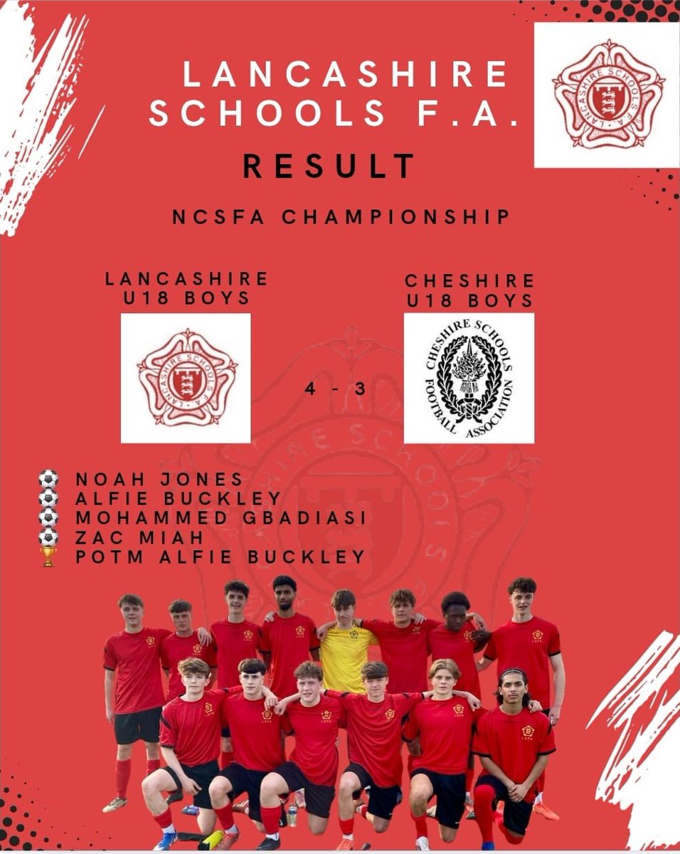 Lancashire Schools Boys FA tweet media
