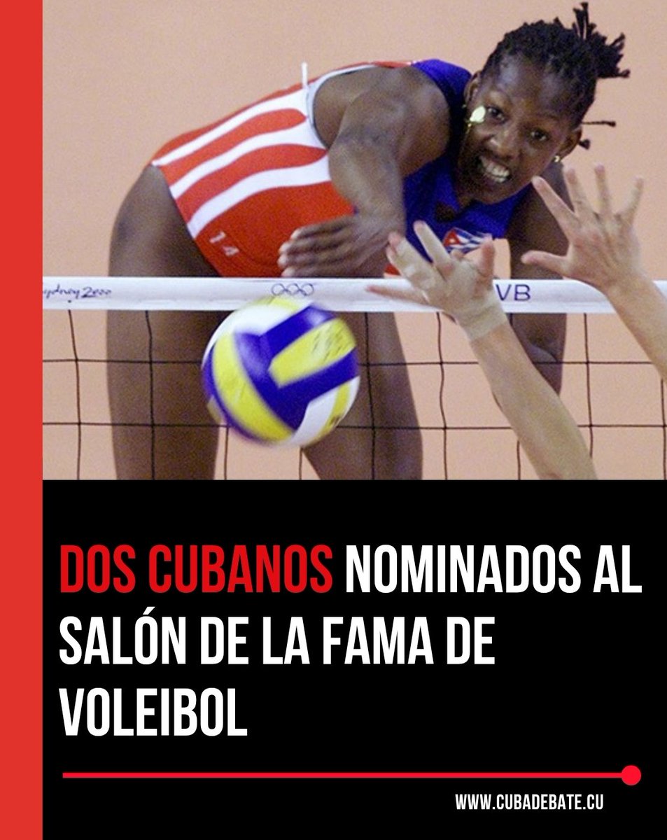 🥇🏆 Los cubanos Ana Ibis Fernández y Joel Despaigne fueron nominados para ser exaltados al Salón de la Fama de Voleibol Mundial con sede en la ciudad de Holyoke, Massachusetts, Estados Unidos.

🔗cubadebate.cu/noticias/2026/…