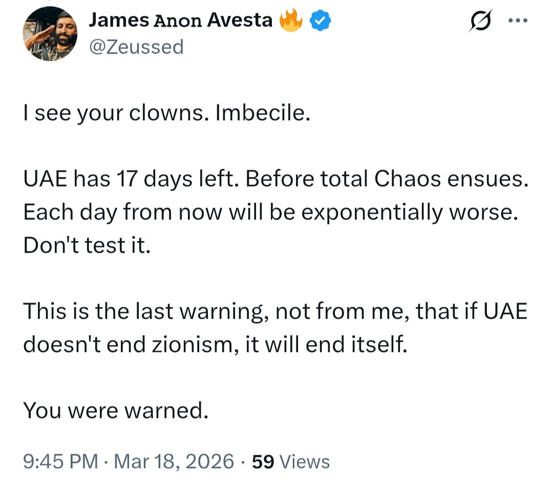 James 𝙰𝚗𝚘𝚗 Avesta 🔥 tweet media