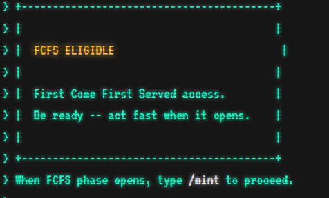Checker is Live!

go to cuboids.xyz

type /checkwallet then space your Wallet address if you're in [GTD or FCFS]

I got FCFS.

Disclaimer: This content is not sponsored and I'm not paid. The label is for compliance and transparency purposes only. Always do your own