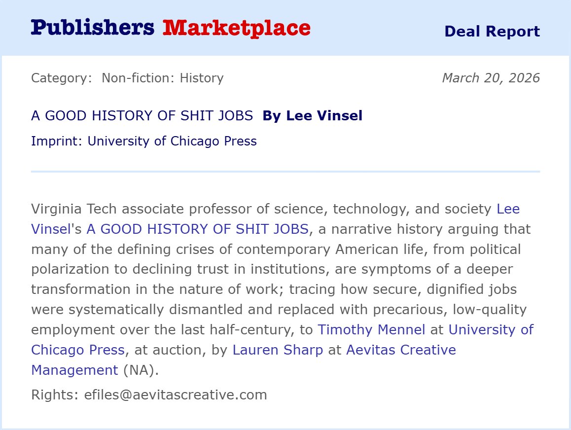 Lee Vinsel tweet media