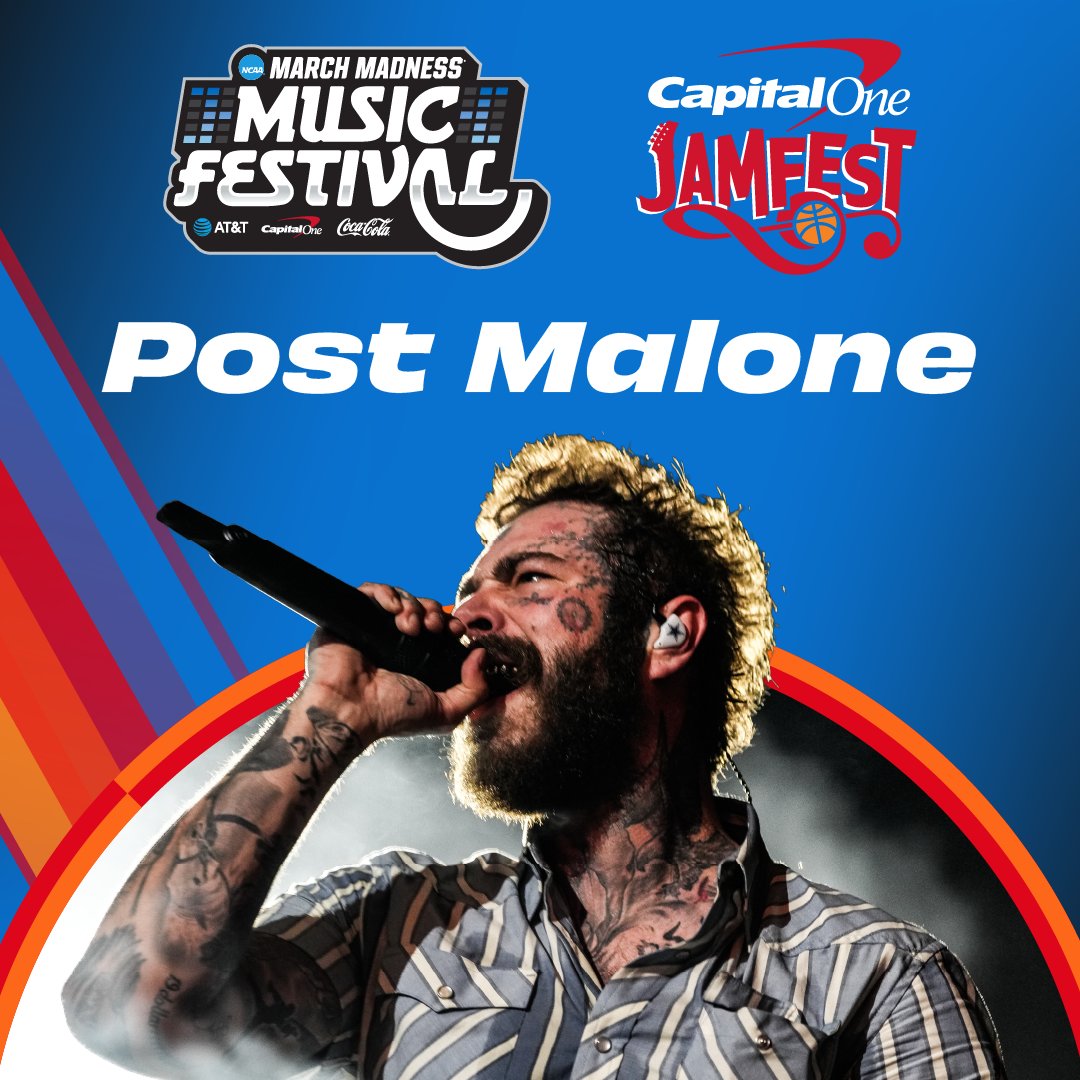 MFinalFour's tweet photo. 🎵 𝐌𝐚𝐫𝐜𝐡 𝐌𝐚𝐝𝐧𝐞𝐬𝐬 𝐌𝐮𝐬𝐢𝐜 𝐅𝐞𝐬𝐭𝐢𝐯𝐚𝐥 𝐓𝐚𝐥𝐞𝐧𝐭 🎵
🎸 #CapitalOneJamFest

✨ Post Malone

📅 Sunday, April 5
📍 American Legion Mall

MORE INFO 👉 https://t.co/OuPJ1XHfaQ

#MFinalFour https://t.co/OnpCNOxWJA