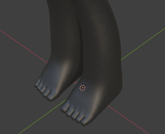 dikn_vr's tweet photo. そしてこれが作り直して本当に若干だけ自業自得度合いが下がった足　具体的には中央が凹んでいるという理不尽を解消した　デフォルメは癖だからもうしょうがない、己の癖を恨むしかない https://t.co/TLgVmvJywX