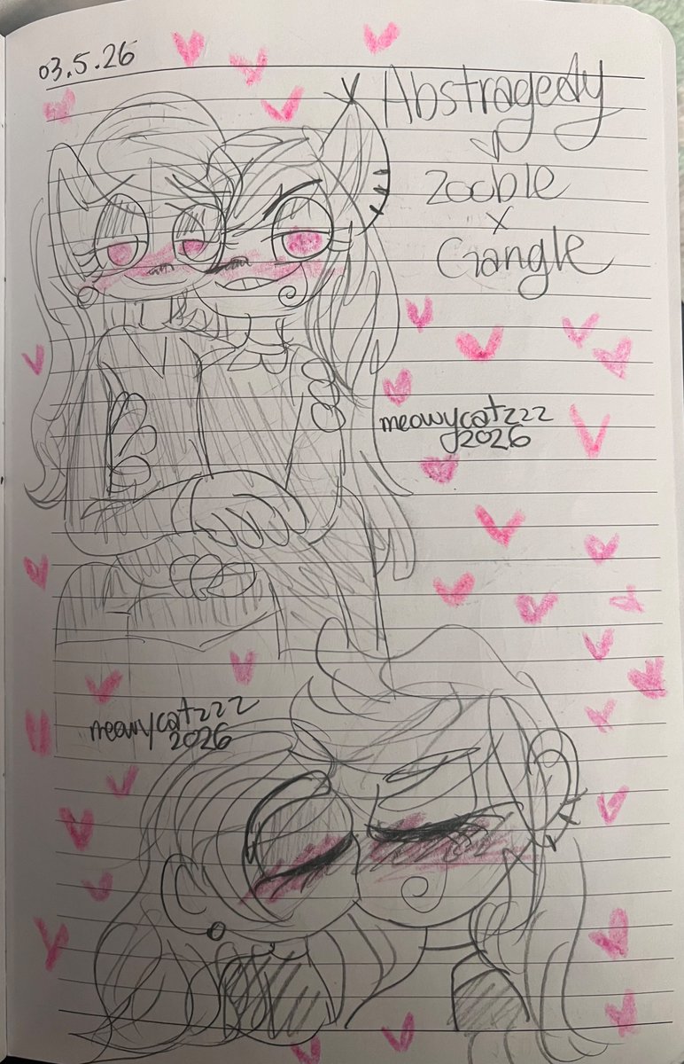 MeowyDOOdleZZZ's tweet photo. Abstragedy Doodlezzz Part 3 ~ Zooble & Gangle 🩷❤️🪅🎭✨
It’s been a while since I drew these cuties but I will try to draw more throughout this month ❤️🩷🪅🎭✨
#Abstragedy #ZooblexGangle #TADCZooble #TADCGangle #GanglexZooble #DigitalCircusZooble #DigitalCircusGangle https://t.co/4tneYSKnco