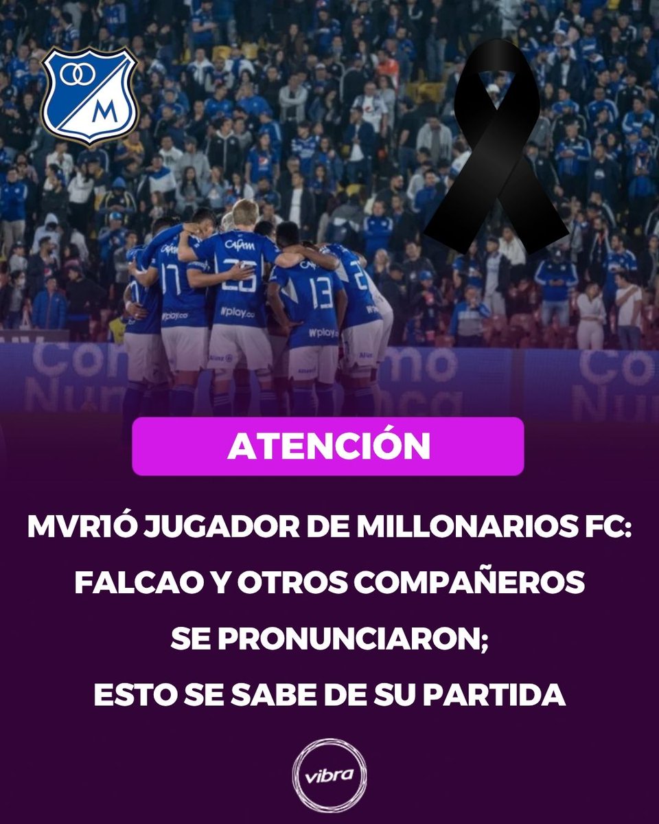 vibra_co's tweet image. El fútbol colombiano está de luto tras la confirmación de la partida de este joven jugador. Estos son los detalles 😓 👀 😱 🕊️⚽ #Millonarios #muerte #Jugador
Detalles aquí: candelaestereo.com/?p=306623