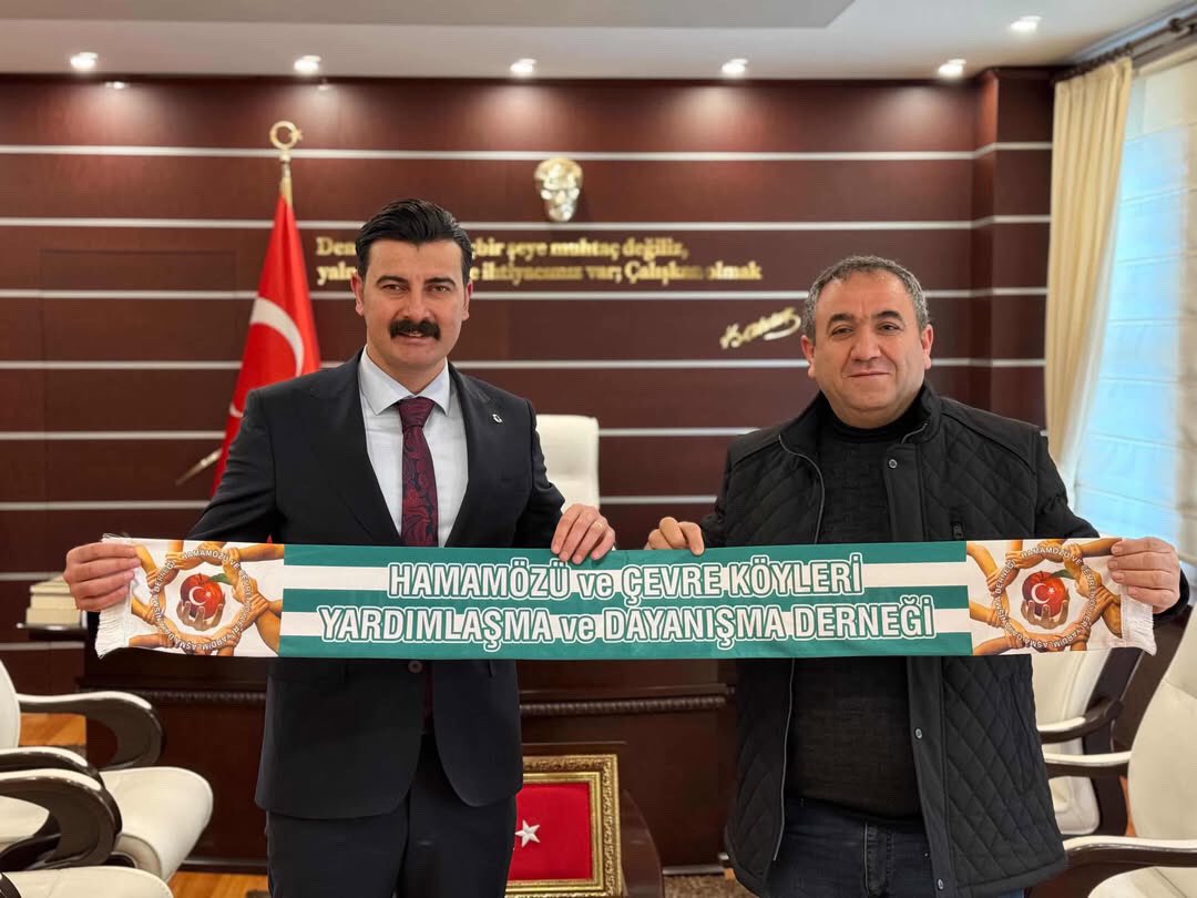Amasya Hamamözü Ve Çevre Köyleri Yardımlaşma Ve Dayanışma Derneği Başkanı Turgut ALTUNAY, Kaymakamımız Ertuğrul ARSLAN’ı makamında ziyaret etti.