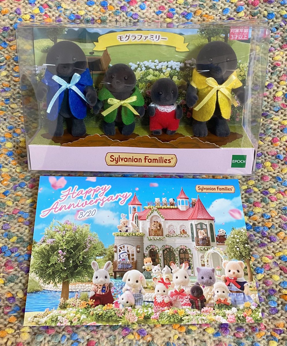 mai_128_'s tweet photo. 開村記念日だったから総選挙で１位だったのに持ってなかったモグラファミリーをお迎え🏠⋆˚𝜗𝜚˚⋆

#シルバニア #シルバニアファミリー https://t.co/lvlXZERCDJ