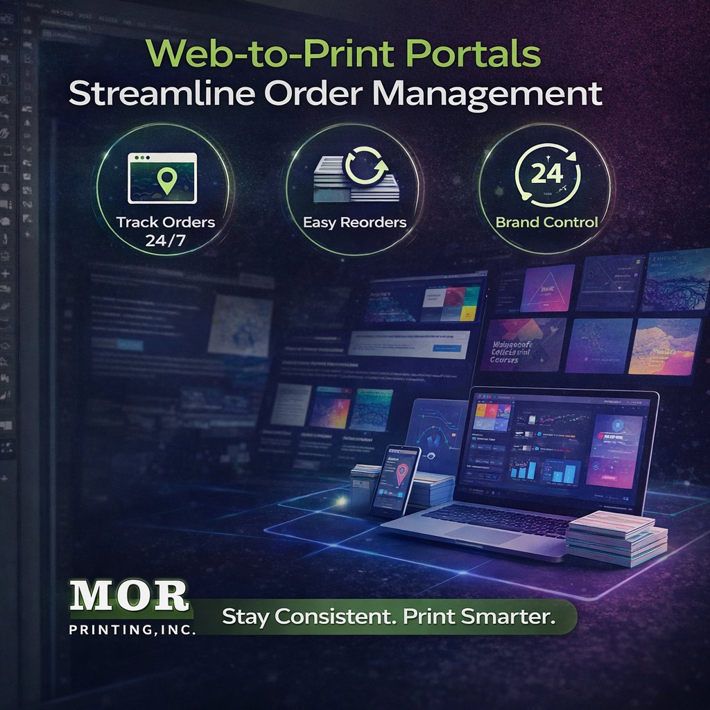 MORprintingFL's tweet image. Web-to-Print = smarter print management! 💻🖨️

Order, track &amp;amp; reorder in seconds while keeping your brand consistent. 24/7 access. Real-time updates. Total control! 

👉 Upgrade your workflow with MOR Printing!

#WebToPrint #PrintSmart #OnDemandPrinting #BusinessEfficiency