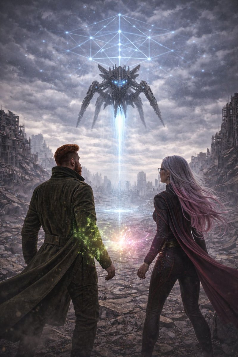 JohnHeatz's tweet image. COLOSOS DEL VACÍO — VIII

No retrocedió por miedo.

Retrocedió porque ya terminó.

El núcleo se iluminó.

El suelo respondió.

El cielo replicó.

No nos atacaron.

Nos registraron.

Y ahora…

Ya saben dónde estamos.

#ColososDelVacío #Temporada1 #jhvisuals #aiart #digitalart