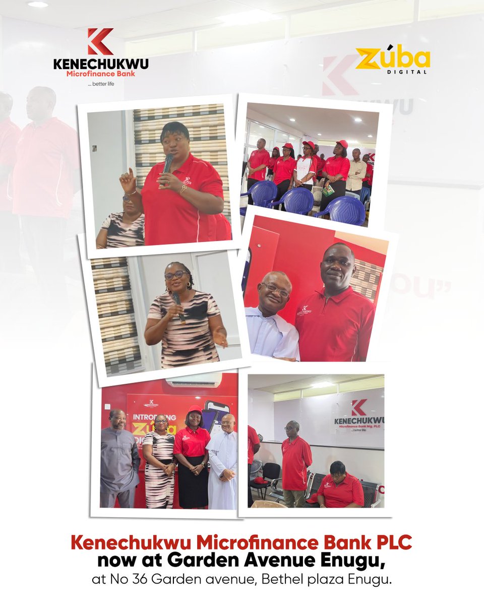 Kenechukwumfb's tweet image. 🎉 New Branch Alert! 🎉

Kenechukwu Microfinance Bank is now open at:

📍 No 36 Garden Avenue, Bethel Plaza, Enugu

Come visit us! 💙🏦

#KMFB #NewBranch #GardenAvenue #Enugu #BetterLife #ZubaDigital