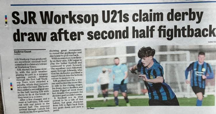 SJR WORKSOP FC tweet media