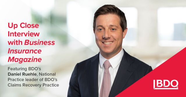 jblanchNR's tweet photo. .@BDO_USA's Daniel Ruehle shares his outlook on the insurance industry in his Up Close Interview with @BusInsMagazine. Learn more about him, his goals and his take on the challenges facing the industry: https://t.co/Fz1SQGwmZv https://t.co/kuNhU0iGjW