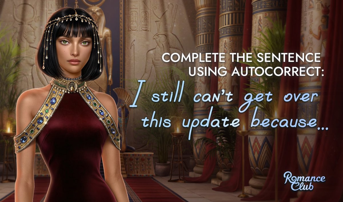 ysiromanceclub's tweet image. ✨ Thank you for sharing your impressions on the update 💫

Now let’s see if your phone agrees 😏

Finish the sentence: “This update won’t let me go because…”

No thinking — just tap the suggestions and see what happens! 📱

#visualnovel #mobilegaming #pcgaming #romanceclub