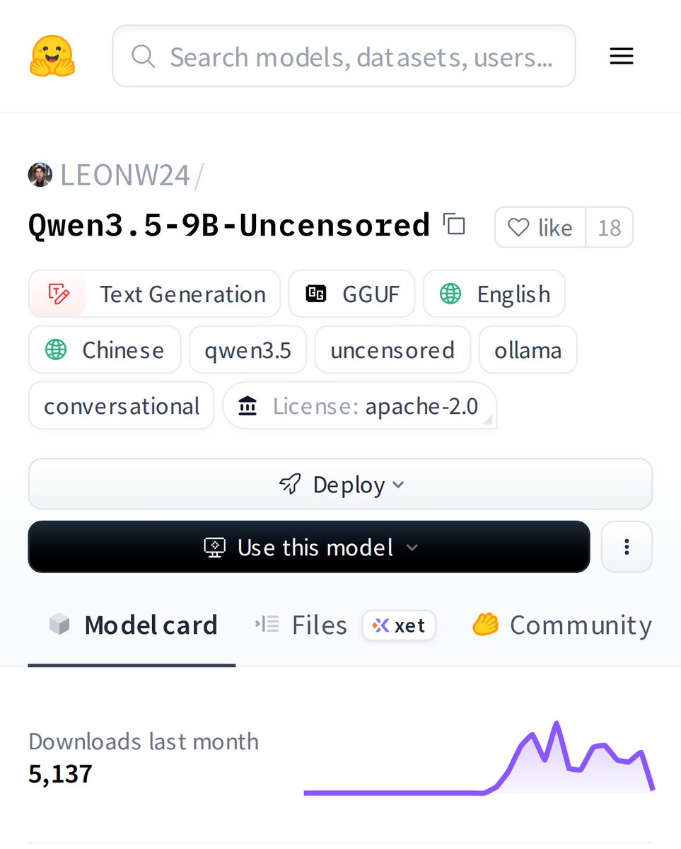 Hugging Models tweet media
