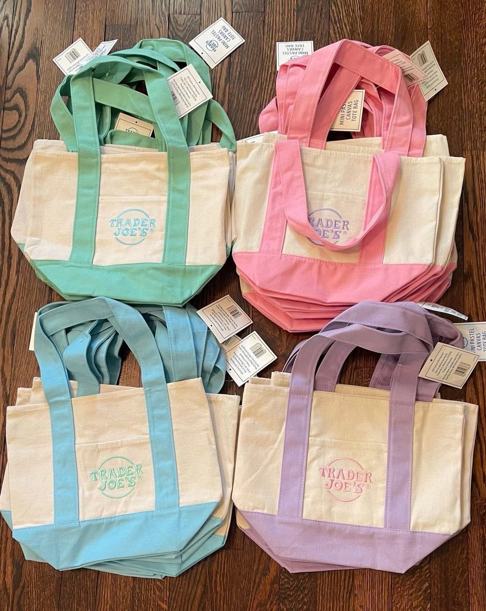 rubyjhwan's tweet photo. preorder รับหิ้ว กระเป๋าผ้า Trader Joe’s mini pastel tote bags นะคะ

สั่งซื้อ / สอบถาม
💌 dm

#พรีอเมริกา #พรีออเดอร์USA #รับหิ้วอเมริกา #TraderJoes #พรีเมกา #รับหิ้วเมกา https://t.co/8wx66X2Qh3