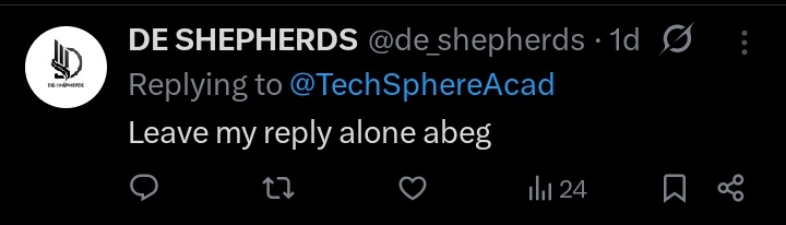 de_shepherds's tweet photo. @TechSphereAcad Over 24 hours without a like! 🙏🤸🤸🤸 https://t.co/jqp4d8jIZ8