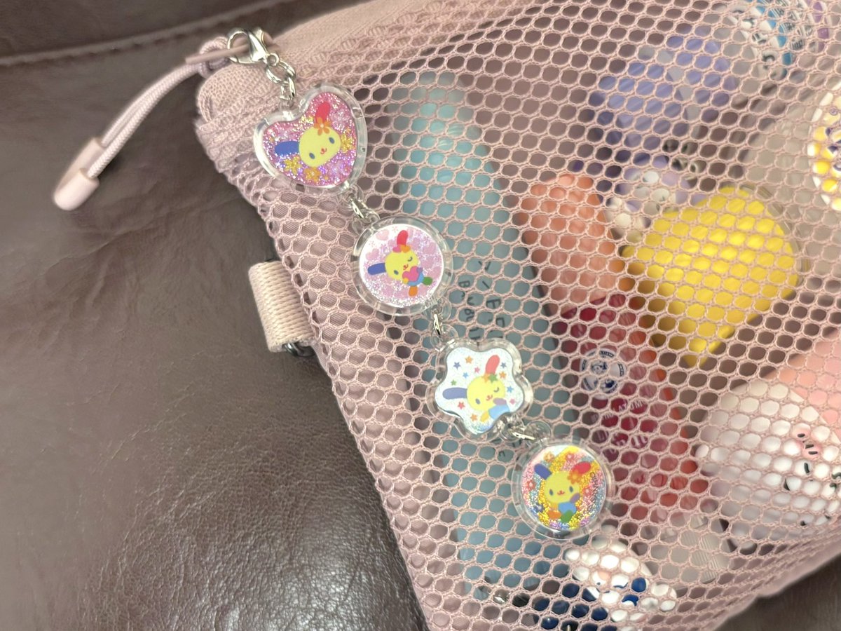luvw373's tweet photo. 流行ってる無印のダブルファスナーケースのMサイズ、サンリオの平成女児シリーズをストラップ部分取って直接付けたらぴったりでかわいい✧︎*。 https://t.co/lPXmow7BGE