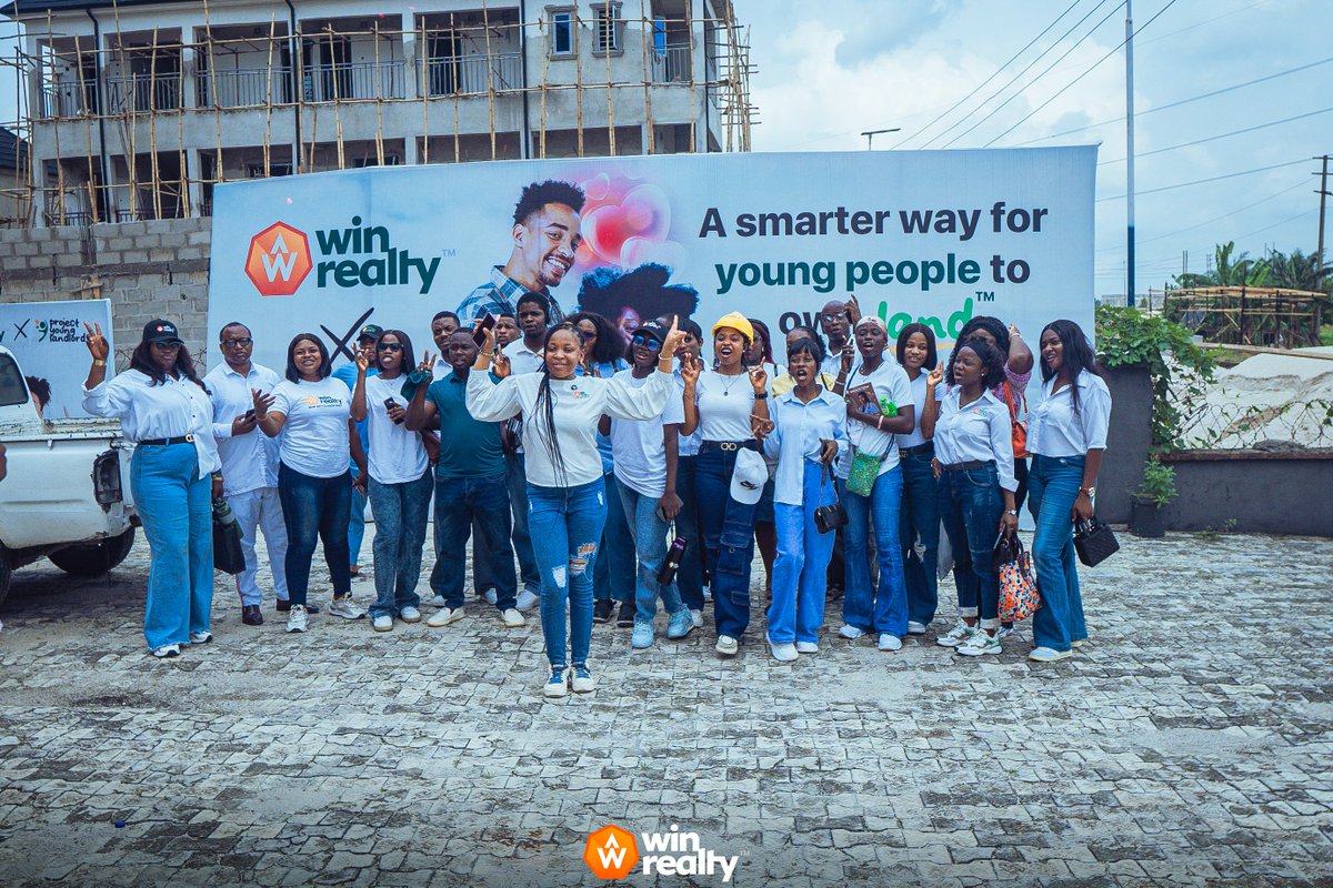 meetwinrealty's tweet photo. Last Saturday, we took these beautiful and handsome real estate professionals to go familiarise themselves with Win Realty's estates in Port Harcourt.
As a Realtor, wouldn't you rather sell for a company that cares?
Swipe through and DM today to get started.
#WinRealty https://t.co/g3qgvMyuzE