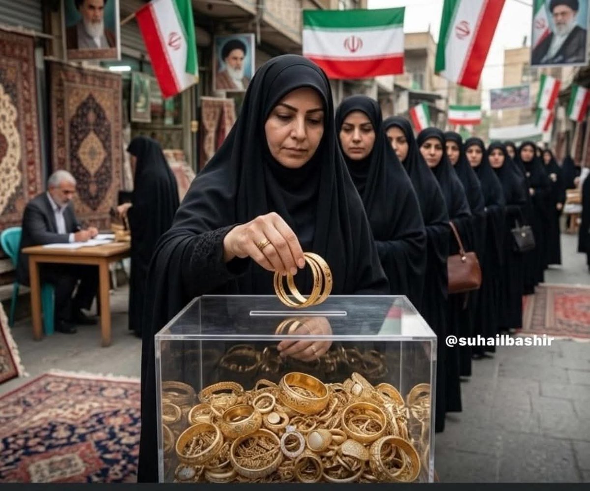 DelphineSankara's tweet photo. 🔴Les femmes iraniennes🇮🇷 font un don impatient de leur or pour aider le sort financier de leur nation.

Quel geste ? J' admire ce merveilleux peuple iranien🇮🇷.
La Lutte Continue.... https://t.co/zCxpzdHzND