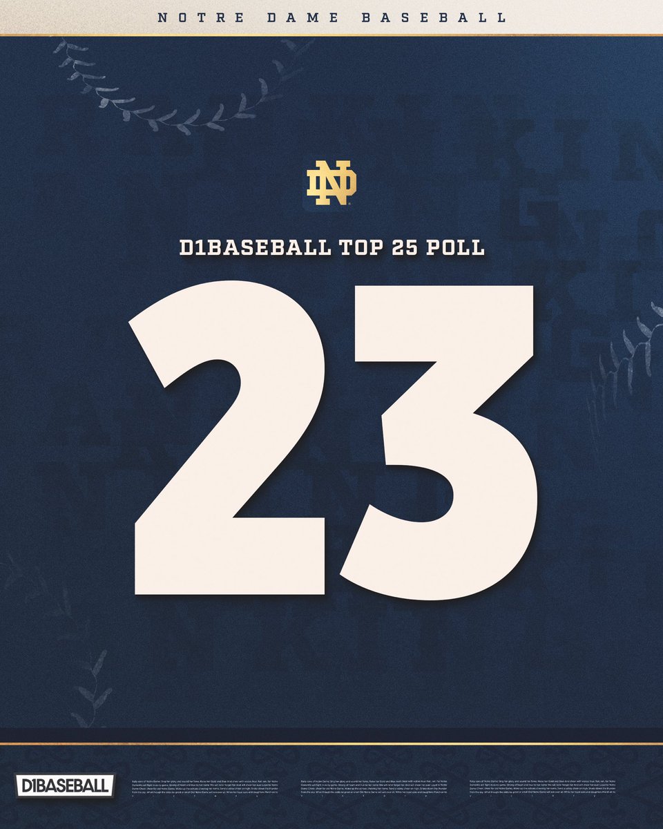 Notre Dame Baseball tweet media