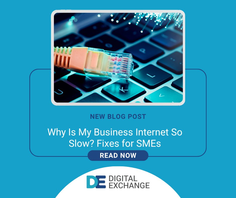 Digital_Ex's tweet photo. Slow business internet ruining your video calls, cloud apps &amp; productivity? 😩
Our latest blog breaks down the real causes + the fixes your SME needs — from quick wins to long-term broadband upgrades.
Read more 👇
https://t.co/0moNZczl3X
#SME #Broadband #BusinessInternet 🚀📶 https://t.co/pR1qx5WrID