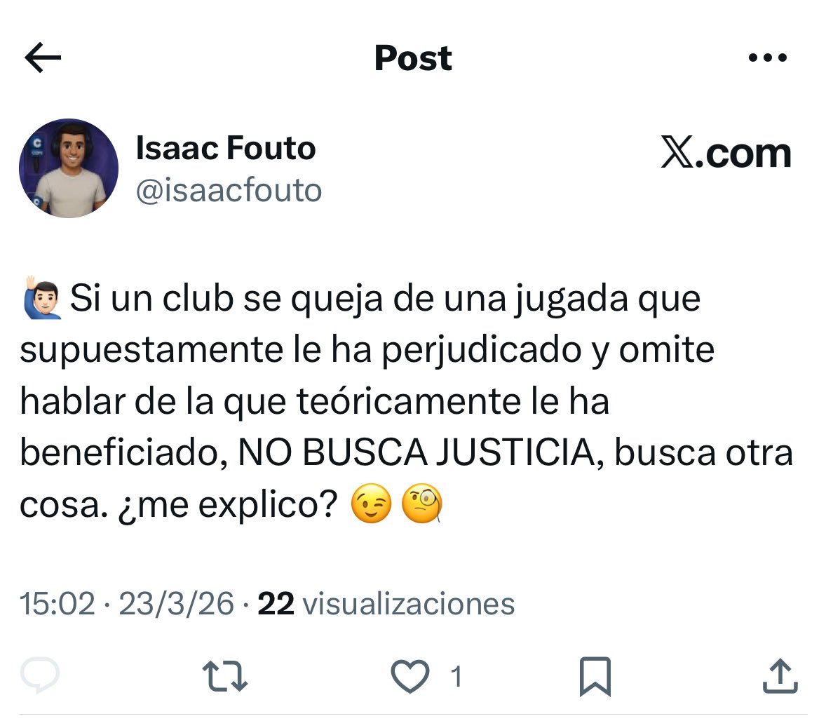Info Isaac Fouto tweet media