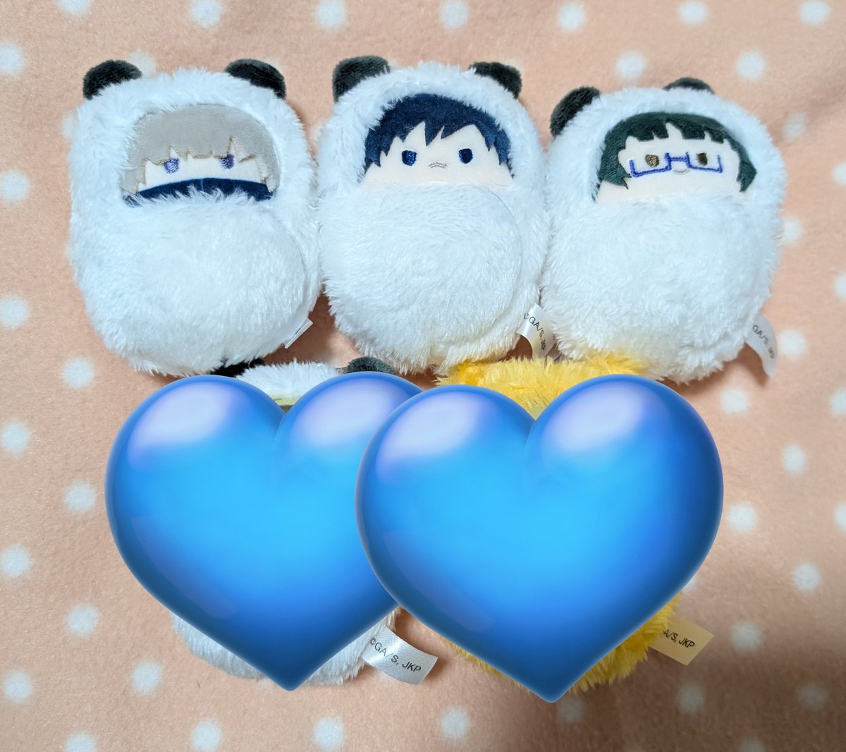 sakuya_io's tweet photo. 【譲渡/交換】呪術廻戦 渋谷事変 懐玉・玉折 くるみたぴぬい 渋谷事変 懐玉・玉折 ふわコロりん
譲→脹相 ★伏黒 ★狗巻 ●真希 ●宿儺
求→定価+送料 くるみぴた五条虎杖
固定 ぬいくじ各賞五条
脹相は1弾特典/ぬいくじ五条
★は●/3.4枚目を含めて
他は1点〜可能
お気軽にリプください！ https://t.co/dNc5fT6wzj