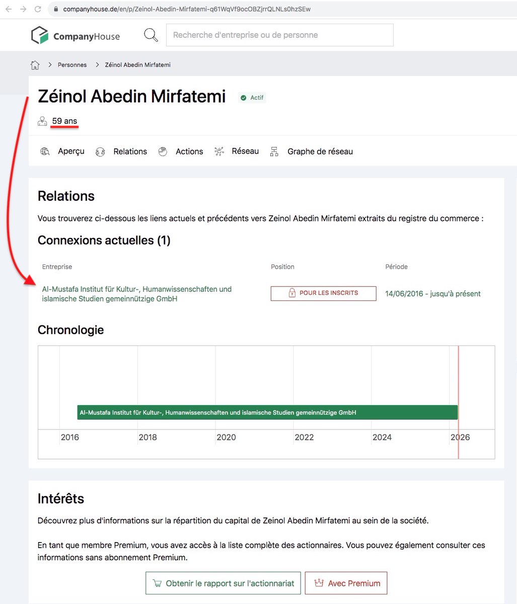 denisedetralala's tweet photo. Lien exact avec l’Institut #AlMustafa de #Berlin :

Il est l’un des trois membres fondateurs de la société Al-Mustafa Institut für Kultur-, Humanwissenschaften und islamische Studien gemeinnützige GmbH (forme légale de l’institut à Berlin).

· Source : Registre du commerce allemand via https://t.co/gN4G4PHv6O (profil de #Zeinol_Abedin_MIRFATEMI et de #Mahdi_Rajaei_NIA, confirmant son inscription comme associé depuis juin 2016 — lien direct : https://t.co/ur3QoooGq3)

Il est inscrit au registre du commerce allemand depuis le 14 juin 2016 (date officielle de création de la GmbH) et reste en fonction aujourd’hui.

· Source : https://t.co/gN4G4PHv6O (données du registre du commerce pour la GmbH et les trois fondateurs : #Zohreh_Ashtiani_ARAGHI, #Mahdi_Rajaei_NIA et #Zeinol_Abedin_MIRFATEMI).

Les deux autres actionnaires fondateurs sont :
· Mahdi Rajaei NIA (lui aussi haut responsable à Qom),
· Zohreh Ashtiani ARAGHI.
· Source : https://t.co/gN4G4PHv6O (profils croisés des trois personnes, listant explicitement les trois membres depuis juin 2016).