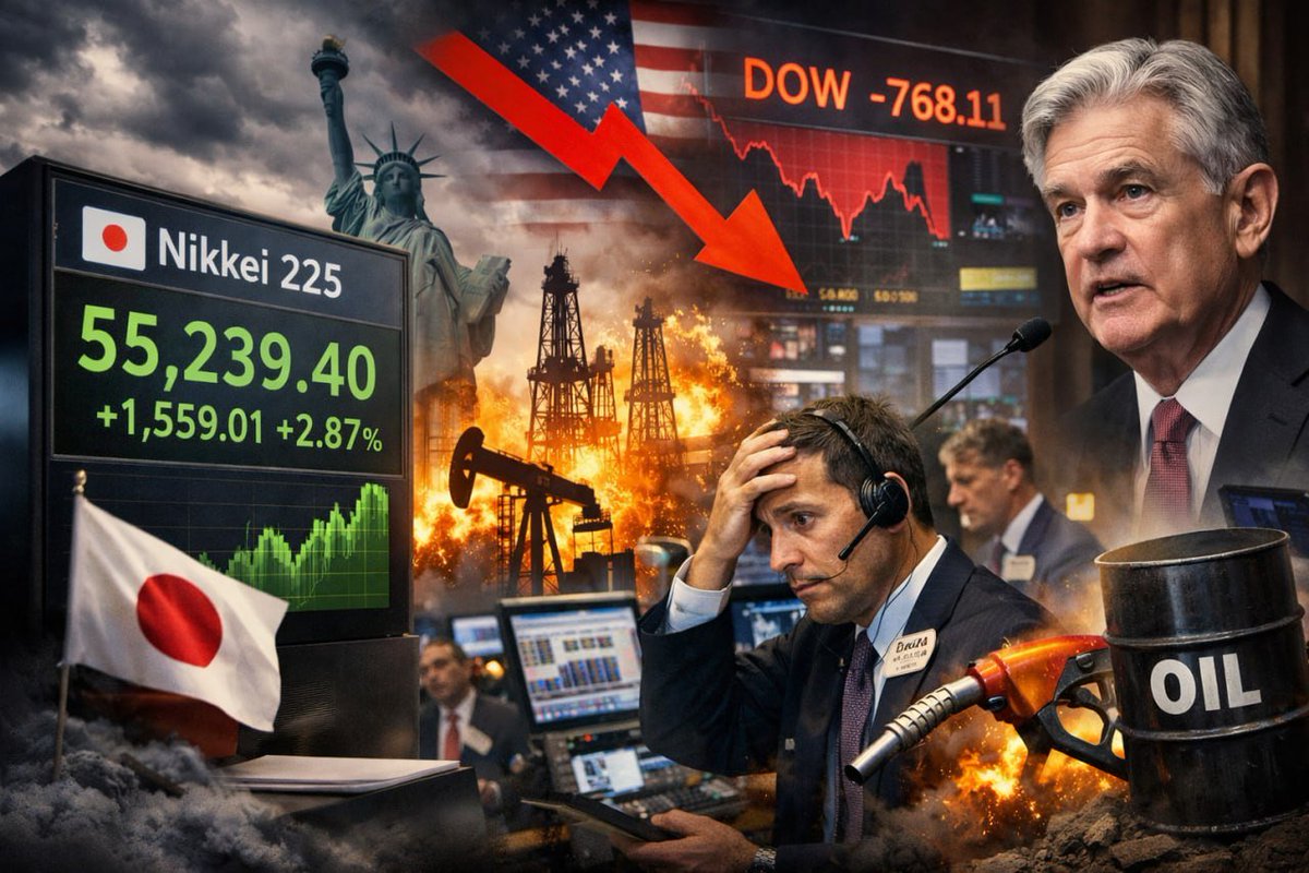 Arjunmandalx's tweet photo. 📉 Global Markets Face Pressure as Inflation Concerns and Fed Policy Uncertainty Drive Volatility Across Asian and US Exchanges

🌏 Global financial markets experienced significant volatility as inflation concerns and Federal Reserve policy uncertainty created ... https://t.co/JUrBXqcHWt