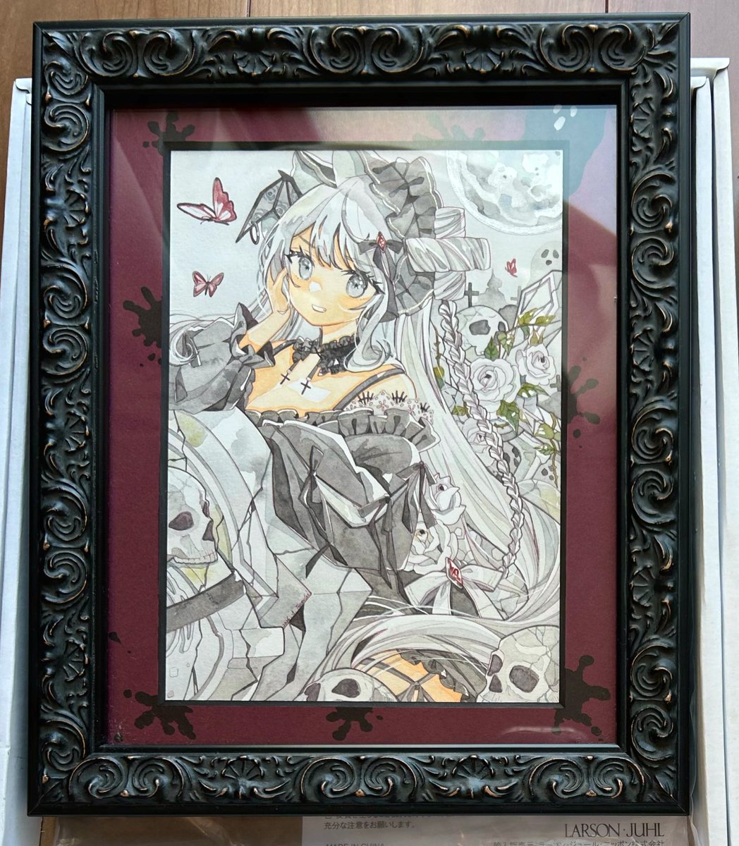 望月とむ　アナログイラスト展　池袋#原画棚展示　春めく季節展2 tweet media