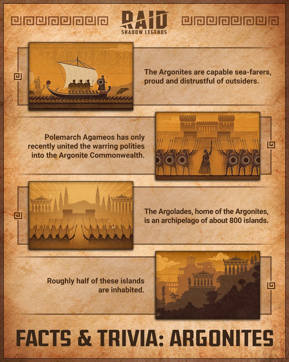 RaidRPG's tweet image. Long has Teleria at large been unaware of the brazen-clad Argonites. They were, at best, traders and adventurers from distant isles, content to stay away from the worries of the world beyond. But now, that has changed.

Learn more about our newest Faction!

#RAID