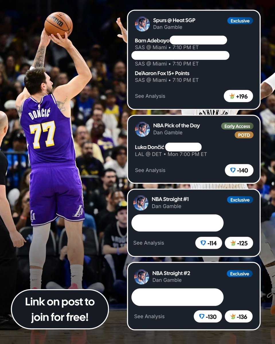 Dan’s AI Sports Picks tweet media