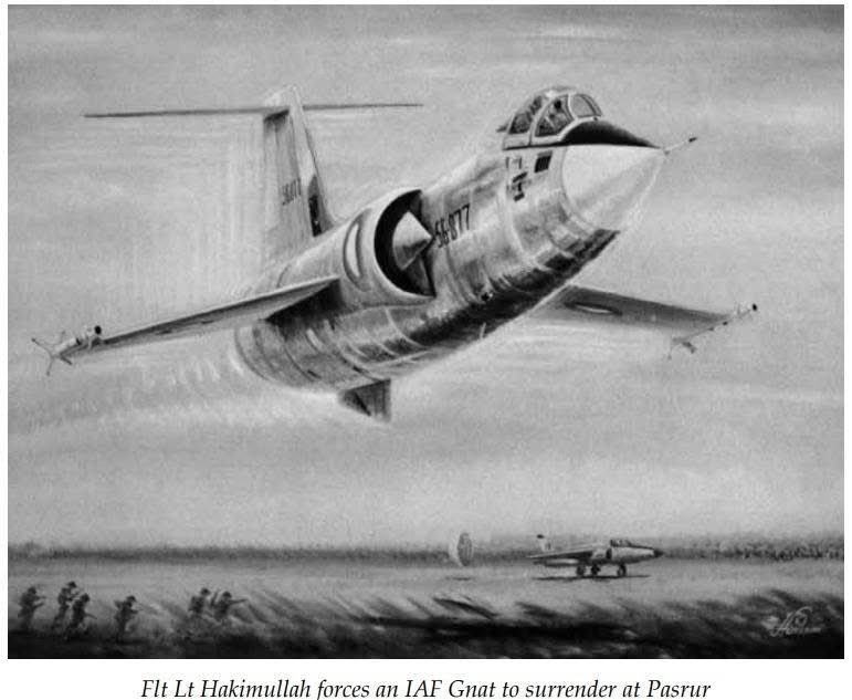 Ladywannafly's tweet photo. On 3rd Sept 1965, during the Indo Pak war, Sqn Ldr Brijpal Singh Sikand of the Indian Air Force was forced to surrender in mid air after being outmaneuvered by a Pakistan Air Force F-104 Starfighter piloted by Flight Lieutenant Hakimullah. Sikand landed his Folland https://t.co/9WnBZp6WLn