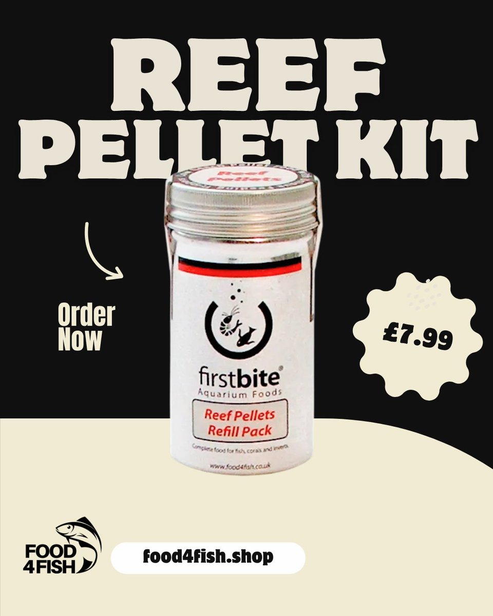 Food4Fish_'s tweet image. Feed your reef the best. Our premium pellets are packed with peptides, proteins, phospholipids and minerals, sealed with a special coating to lock in nutrients and keep your water crystal clear

Get yours now at food4fish.shop

#reefcommunity #fishfood