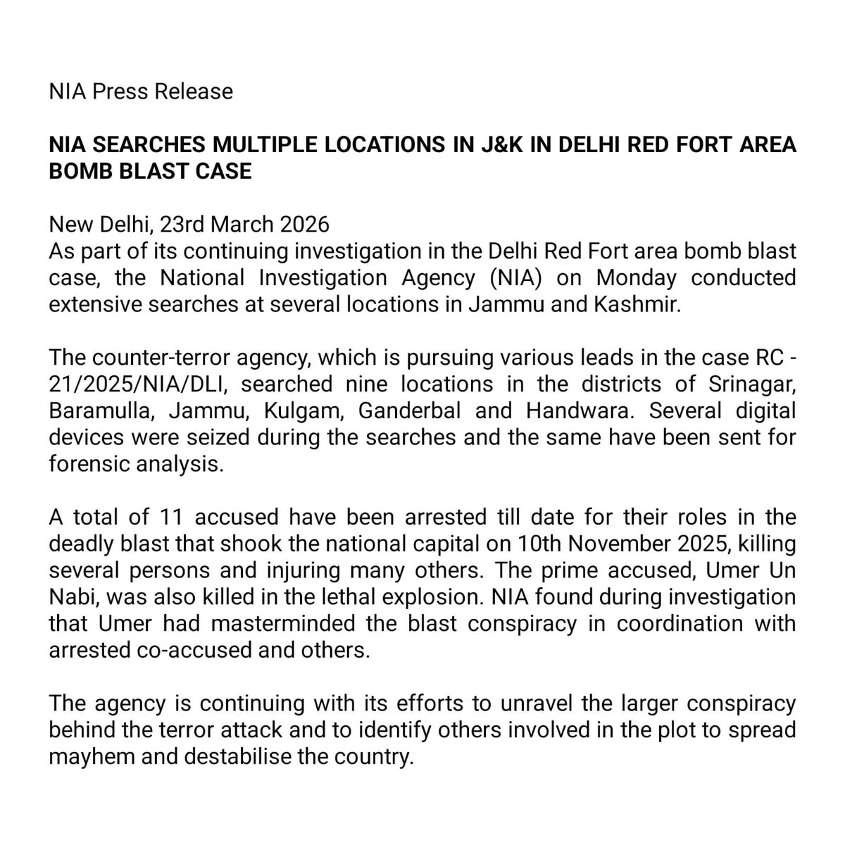 NIA India tweet media