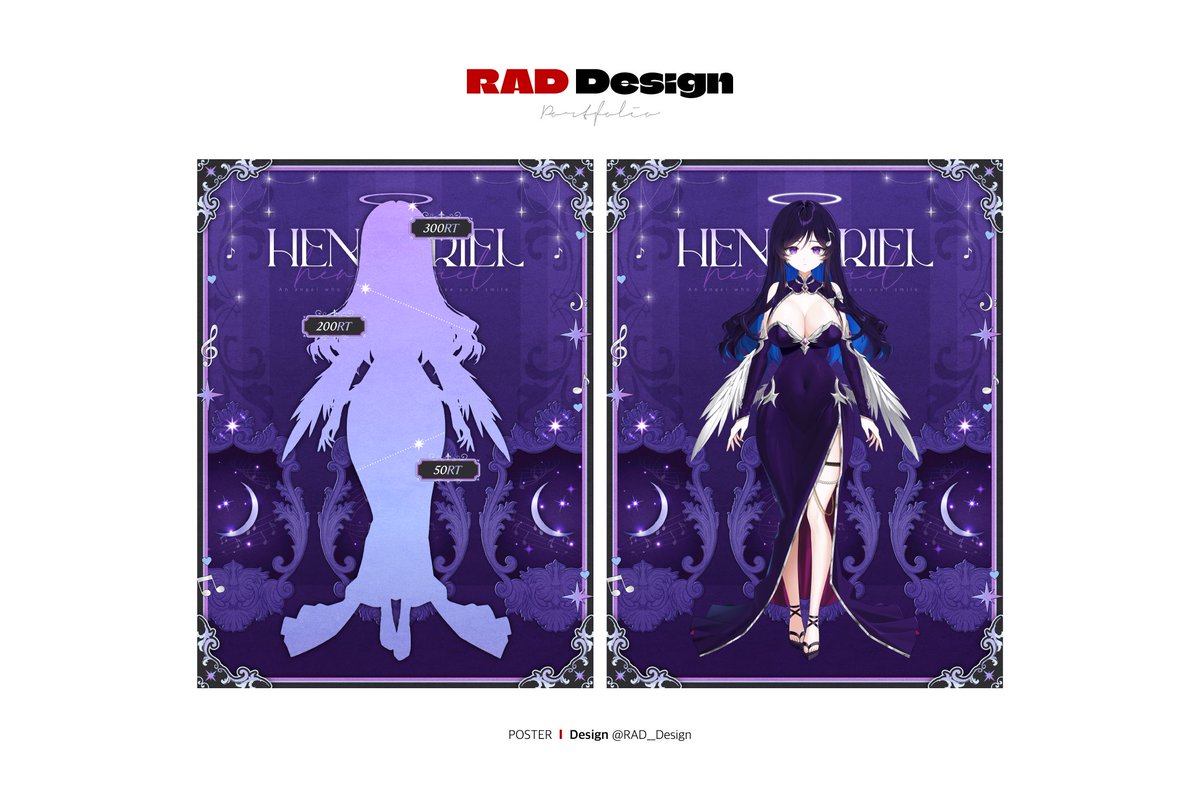 RAD__Design's tweet photo. ✶𝗪𝗢𝗥𝗞✶

헤나리엘님 RT 포스터 디자인 https://t.co/l3kYhGXbaZ