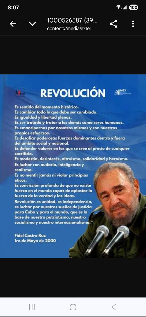 Embajador_Gt's tweet photo. La Revolución Cubana es obra del amor y de la historia. Su pueblo digno y valiente se levanta una vez más para defenderla y extender su mano franca como nos enseñaron Martí y Fidel. 
#CubaEstáFirme 
#CubaVencerá 
#100AñosConFidel https://t.co/5Z99bx6Fpz