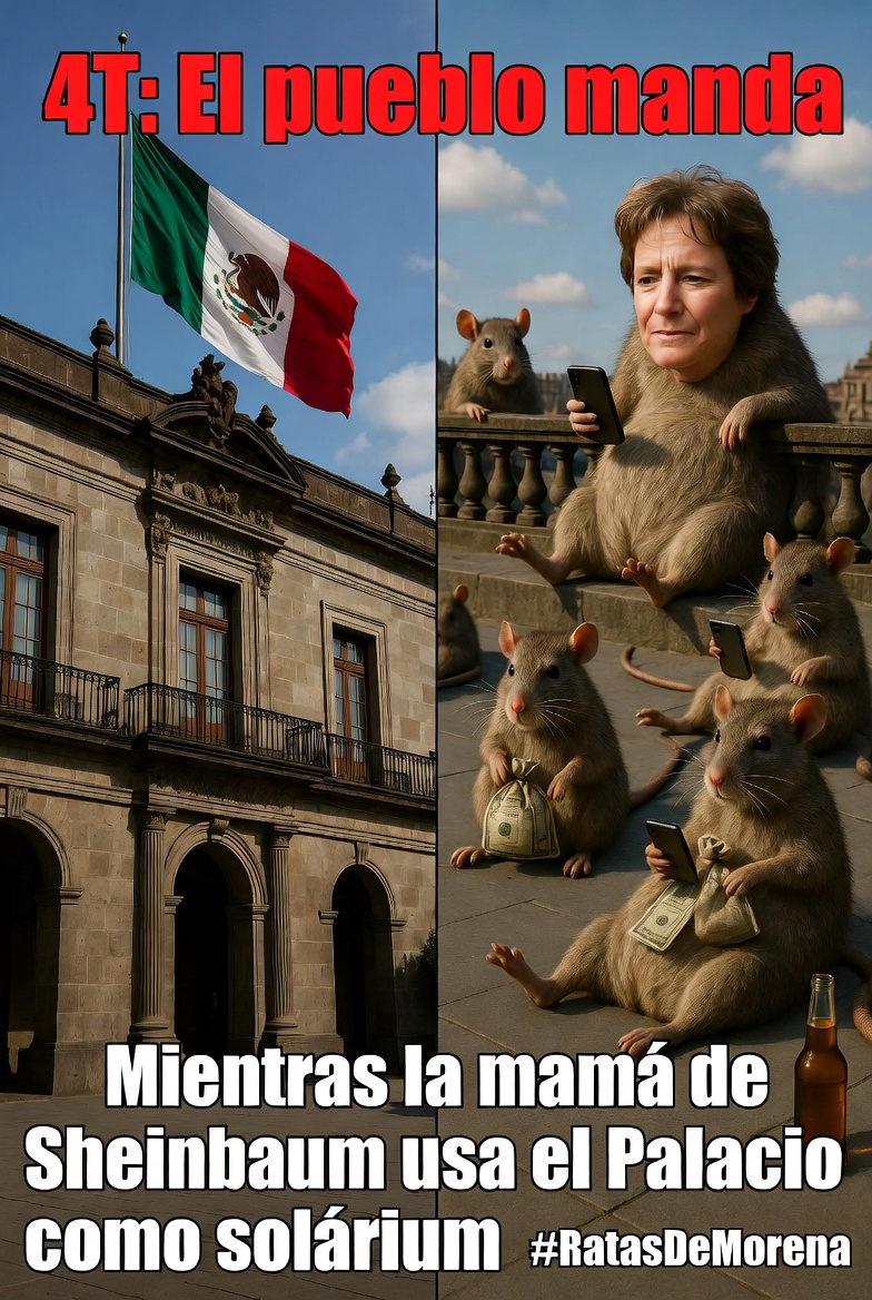 Inquisidor40's tweet photo. #RatasDeMorena #PalacioPlayita #AnniePardo #FueraMorena #SeLesCae https://t.co/sojoI4mBGy