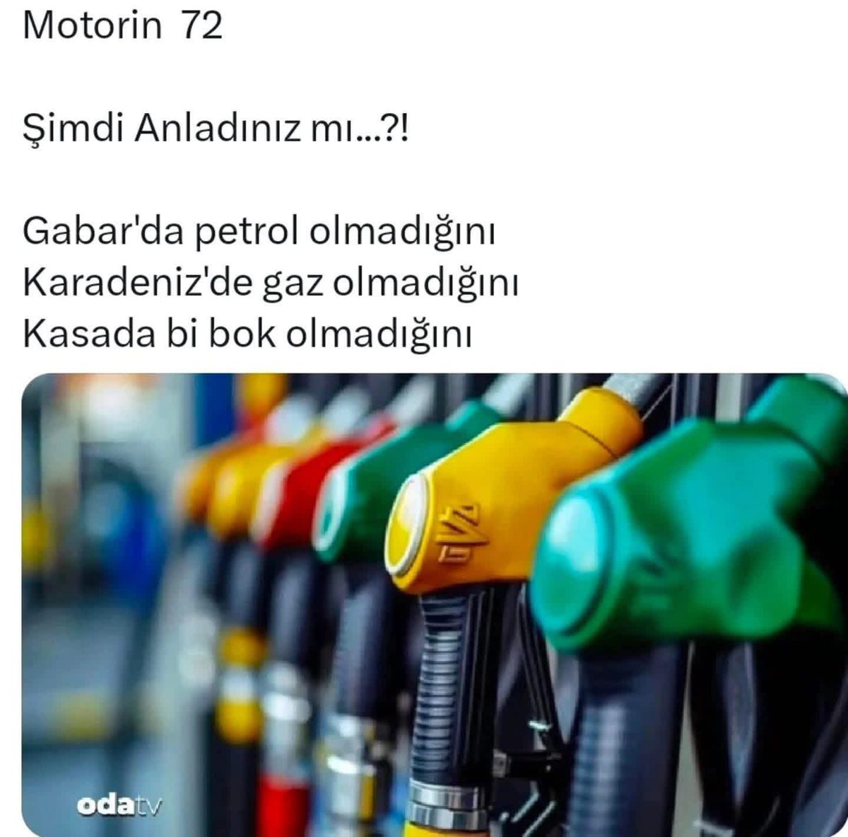 GladyatorB's tweet photo. Hep yalan dolanla secim kazandılar #petrol https://t.co/P551w2cSqF