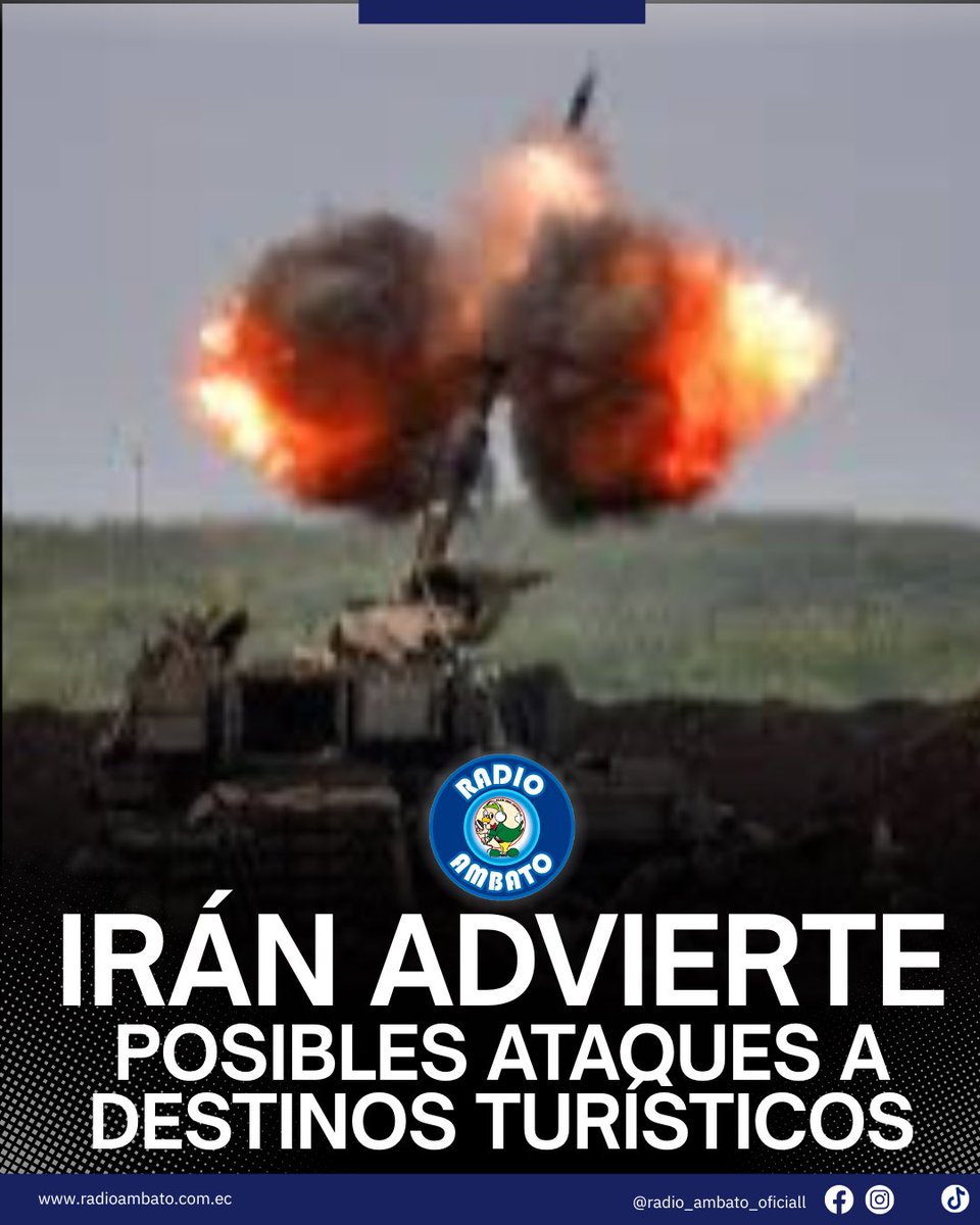 #ATENCIÓN | Irán advierte sobre posibles ataques a destinos turísticos a nivel mundial, elevando la tensión internacional.
#RadioAmbto #Irán #Noticias #AlertaInternacional #Turismo