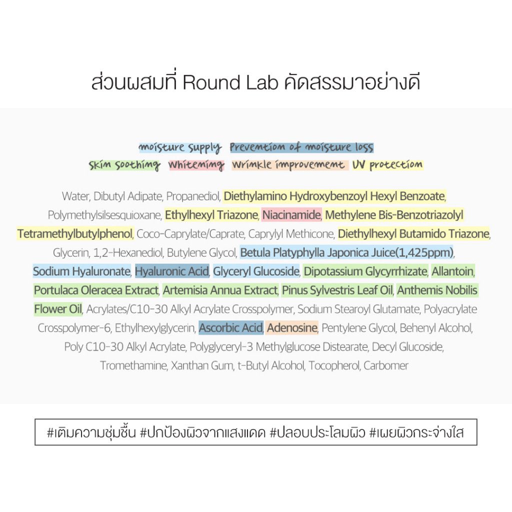 masijakodte's tweet image. ครีมกันแดดจากเกาหลี ส่วนผสมค่อนข้างอ่อนโยนต่อผิว แต่เป็นกันแดดแบบเคมิคอล เนื้อเอสเซนส์ ตอนนี้มีโค้ดส่วนลดเหลือไม่ถึง 300 #ครีมกันแดด #RoundLab