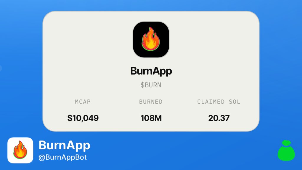 20+ sol routed into $BURN buybacks and burns.
Fully automated using <a href="/BurnAppBot/">BurnApp</a> tech. 🔥

And this is just the beginning.
A lot more is coming.